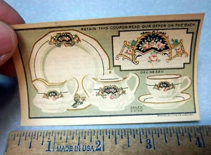 Juego de cupones de porcelana Dr Blumer 1900 vintage para un juego de porcelana de 42 piezas, ¡forma increíble! - Imagen 1 de 4