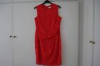 Phase Eight Studio 8 Red Devore Special Occasions Party Dress Uk Size 18 Xlarge