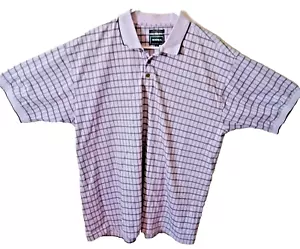 bolle Golf Light Purple & Black Checkered Polo Athleisure Men's Size XXL - Picture 1 of 6