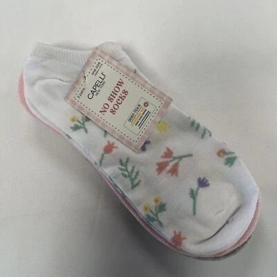 Calcetines Capelli para mujer No Show talla única multicolor floral mariposa lisos 3 pares Foto 1 de 4