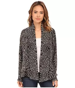 NUEVO* Billabong CHAL KIMONO SUÉTER CAMISA Cárdigan TOP $80 RV S Negro - Imagen 1 de 4