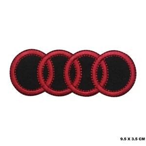 Audi MotorCar Brand Logo Patch Iron On Patch Sew On Embroidered Patch - Picture 1 of 1