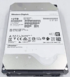 12TB WESTERN DIGITAL HUH721212AL5204 Ultrastar DC HC520 3.5" SAS HDD Hard Drive - Afbeelding 1 van 2