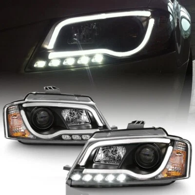 For 2009-2012 Audi A3 DRL "RS5 Style" Projector Black Headlights w/Running Led - Image 1 of 4