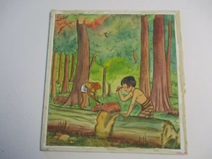 NINO MACNIGHT ORIGINAL PAINTING ANTIQUE BOOK ILLUSTRATION VINTAGE LISTED ARTIST - Picture 1 of 4