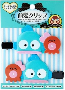 Sanrio, Hangyodon, bangs clip, long, 876542, right-facing and left-facing set. - Picture 1 of 3
