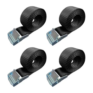 USA 4 Pack 1" x 3ft Cam Buckle Endless Lashing Strap for Motorcycle Bicycle Boat - Picture 1 of 7
