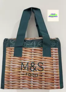 M&S Marks And Spencer Shopping Cool Bag Foil Insulated Food Chill Small Lunchbox - Picture 1 of 3