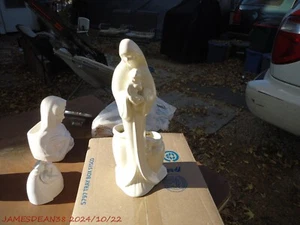 VTG Haeger Madonna And Child Statue Figurine Mary Baby Jesus 11” Ivory - Picture 1 of 3