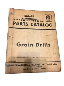 Original International ~ Grain Drills ~ Service Parts Catalog Manual SM-4B 1966 - Picture 1 of 10