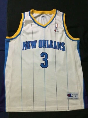 Camiseta deportiva de campeón de baloncesto de Chris Paul #3 de los New Orleans Hornets talla XL Foto 1 de 4