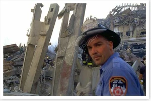 Firefighter 9/11 World Trade Center NYFD WTC Silver Halide Photo - Picture 1 of 1
