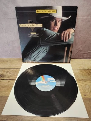 George Strait – Strait From the Heart MCA-5320 1982 LP Randy’s Roost Master EX  - Image 1 of 4
