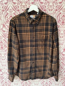 Timberland Men’s Medium Checked Flannel 100% Cotton Shirt Regular Fit - Picture 1 of 6