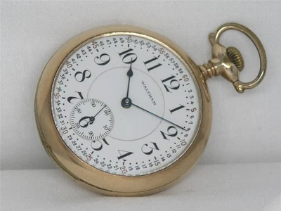 18S WALTHAM 845 GRADE 1892 MODEL 21 JEWEL 14K GOLD FILL POCKETWATCH, RUNNING! - Image 1 of 4