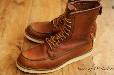 Redwing Red Wing Irish Setter Tan Brown Leather Derby Boots Men's UK 10 D US 11 - Image 1 of 4