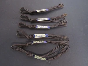 6 Pair NEW Cordo-Hyde 36-inch Brown Waxed Dress Shoe Laces - Picture 1 of 5