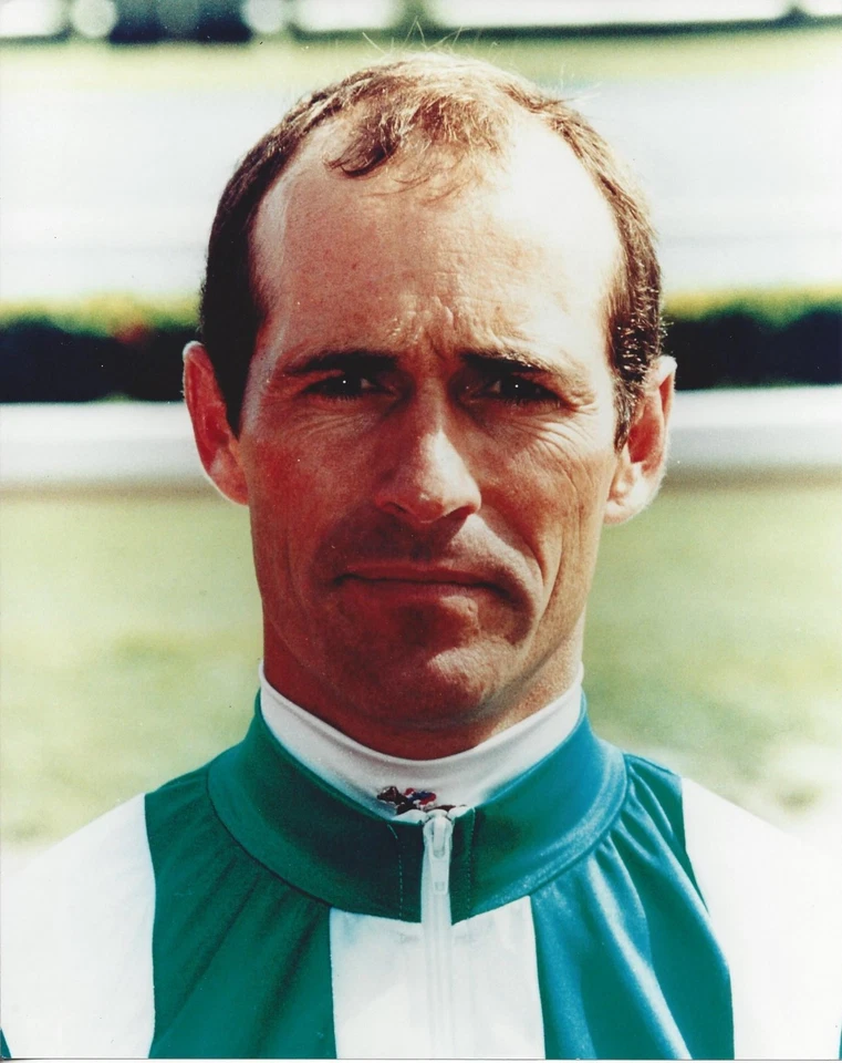 FOTO JINETE DE CARRERAS DE CABALLOS GARY STEVENS 8X10 Foto 1 de 1