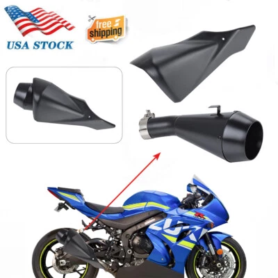 Tubo silenciador escape antideslizante + protector térmico para Suzuki GSXR1000 GSXR 1000 17-2022 Foto 1 de 4