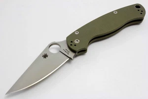 New Spyderco /Paramilitary 2 /Green Elmax G10 /C81GFGP2 Discontinued (2014) rare - Picture 1 of 3