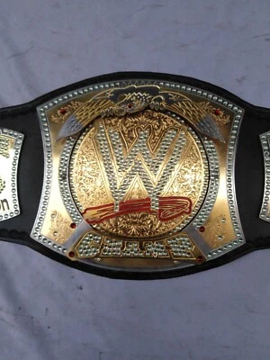 Réplica de cinturón giratorio del Campeonato Mundial de Lucha Peso Pesado tamaño adulto 4 mm Foto 1 de 4