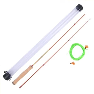 Kit de práctica de pesca con mosca caña de pescar con mosca práctica fundida 4 pies/4,3 pies 2 piezas - Imagen 1 de 9
