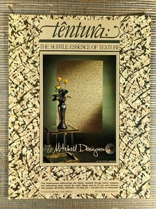 Mitchell Designs Tentura Fabrics Wallcoverings Hamasan 1982 Vintage Print Ad - Picture 1 of 1