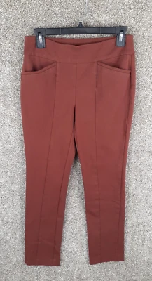 Chicos So Slimming Pull On Pants Womens 00 Short Rust Orange Stretch Mid Rise - Image 1 of 4