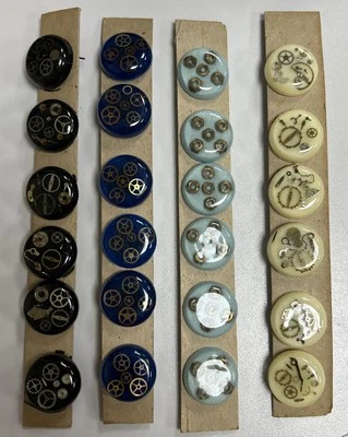 Handmade Buttons Mixed Bundle Resin Circular Mechanical 2 - Image 1 of 4