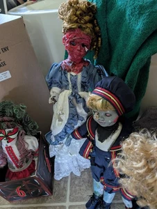 4 Large vintage ghost creepy doll prop Halloween scary Decor blood Very Scary ๐ณ - Picture 1 of 9
