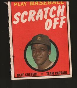1970 Topps rasguños (blanco) #7 - Nate Colbert - San Diego Padres 70-096 - Imagen 1 de 2