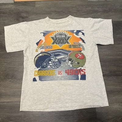 Camisa De Colección NFL 1995 San Francisco 49ers Vs Chargers Super Bowl XXIX Talla L Rara Foto 1 de 4