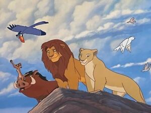 Disney Rare Lion King 'New Pride' Animation Cel Xerigraphic