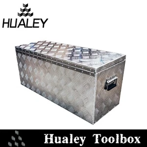 Heavy Duty 2.5mm Thickness Tool Box 800x450x350mm Aluminium Top Open Tool Box - Picture 1 of 6