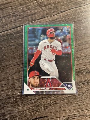 JARED WALSH 2023 Topps Series 2 GREEN FOIL #'d 266/499 Angels - Image 1 of 2