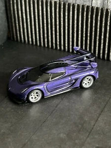 Custom Hot Wheels 2020 Koenigsegg Jesko Purple Rubber Tires New Wheels HOT!!! - Picture 1 of 4