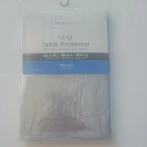 Window Clear Vinyl Tablecloth Protector Heavy Oblong Plastic Table Cover 60"X108 - Picture 1 of 4