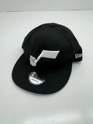 New Era 9Fifty Black Utah Jazz Snap Back Hat Mens One Size - Image 1 of 4