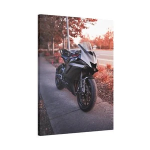 Yamaha R6 High Resolution Museum Quality Vertical Motorcycle Canvas Print #003 - Picture 1 of 10