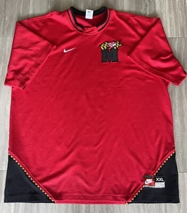 RARE NIKE ORIGINAL THROWBACK MARYLAND TERRAPINS SHOOTING SHIRT SIZE XXL GO TERPS - Picture 1 of 7