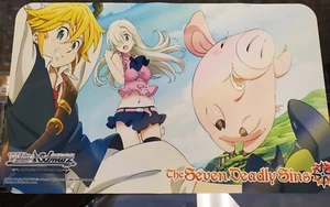 THE SEVEN DEADLY SINS - ALFOMBRILLA DE JUEGO BLANCA NEGRA - EN MANO ENVÍO RÁPIDO - Imagen 1 de 1