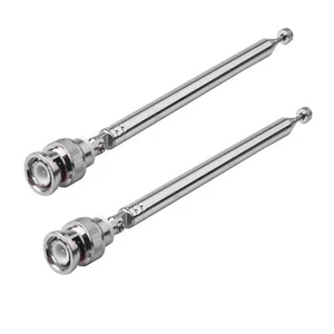 2x Teleskopowa antena BNC 25 - 1300MHz do skanera radiowego AM/FM/UHF/VHF - Zdjęcie 1 z 12