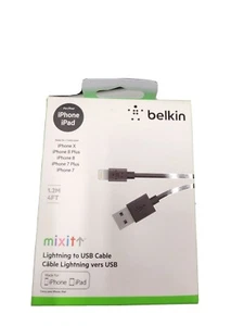 Belkin (5964) 4ft For iPhone 7 / 12 / 13 XS PRO Max PRO 11 USB Charging Cable - Picture 1 of 3