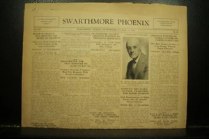 Swarthmore Phoenix rare old vintage depression era College Newspaper May 15 1934 - Imagen 1 de 1