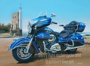 Indian Roadmaster Motocicleta A3 Edición Limitada Impresión - Imagen 1 de 1