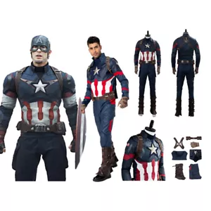 Avengers 4 Endgame Captain America Cosplay Costume Supeer hero Cosplay Costume - Bild 1 von 60