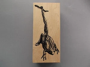 100 PROOF PRESS RUBBER STAMPS HANGING FROG NEW STAMP - Picture 1 of 1