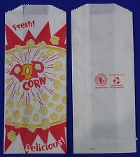 1 oz Popcorn Snack Paper Bags 3.5" x 2" x 8" Concession Machine supplies