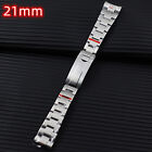 21Mm Stainless Steel Dive Watch Band Adjustable Strap For 41Mm Calendar Case