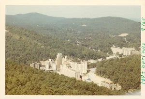 Vintage 1968 Color Photo Hot Springs Arkansas Aerial View Downtown Buildings - Picture 1 of 2